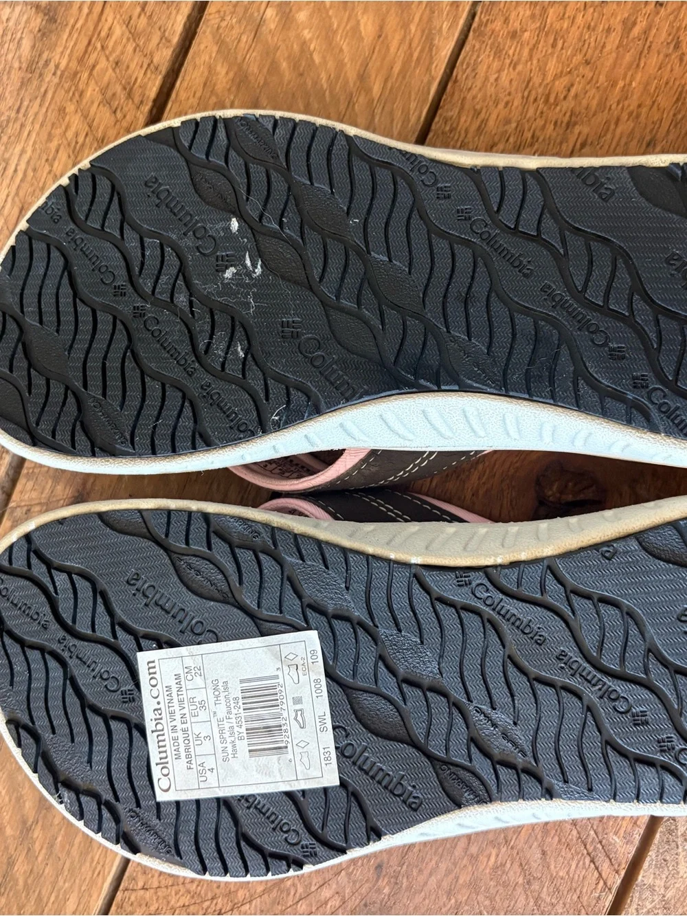 Columbia Beige, Pink & Brown Kids Sandals